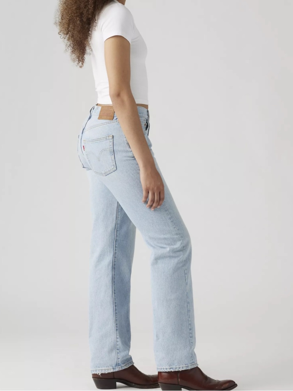 Levi's 501 90's, Capital E, 100% Cotton Light Blue Denim Jeans